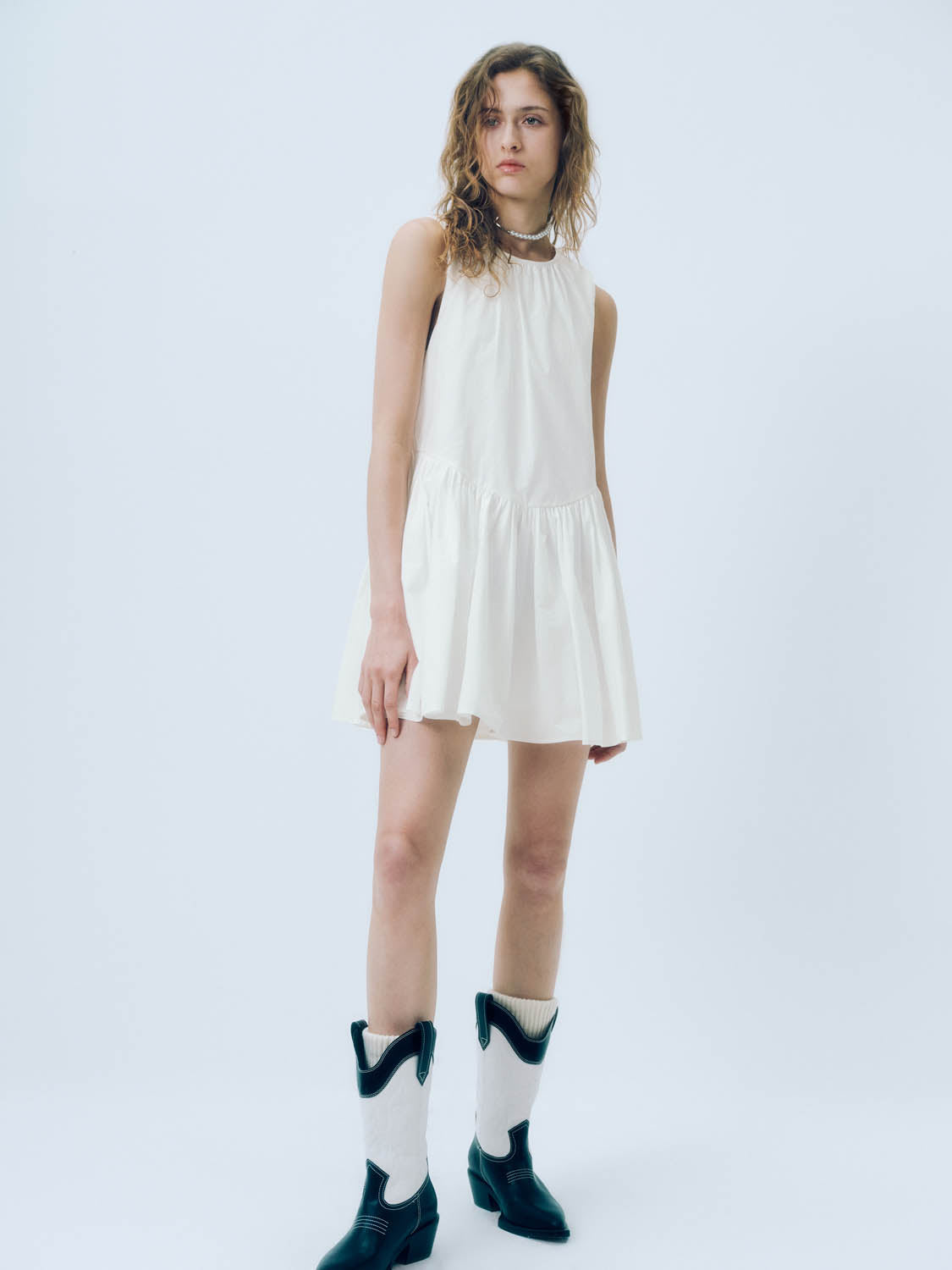 Sleeveless Pleated A-Line Dresses