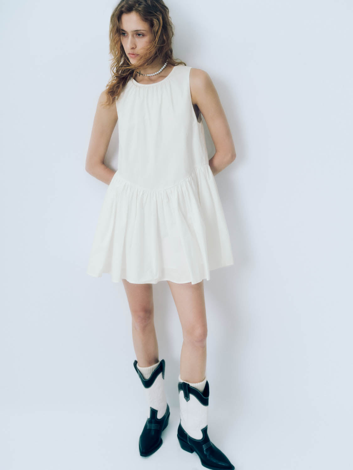Sleeveless Pleated A-Line Dresses