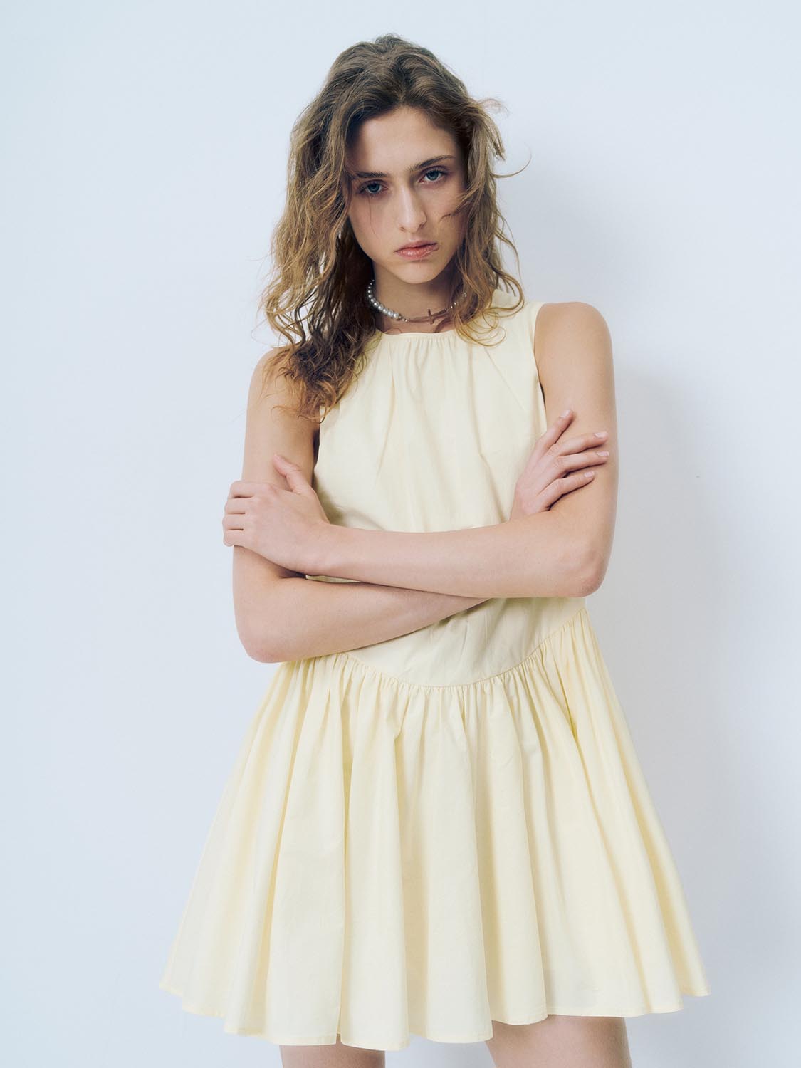 Sleeveless Pleated A-Line Dresses