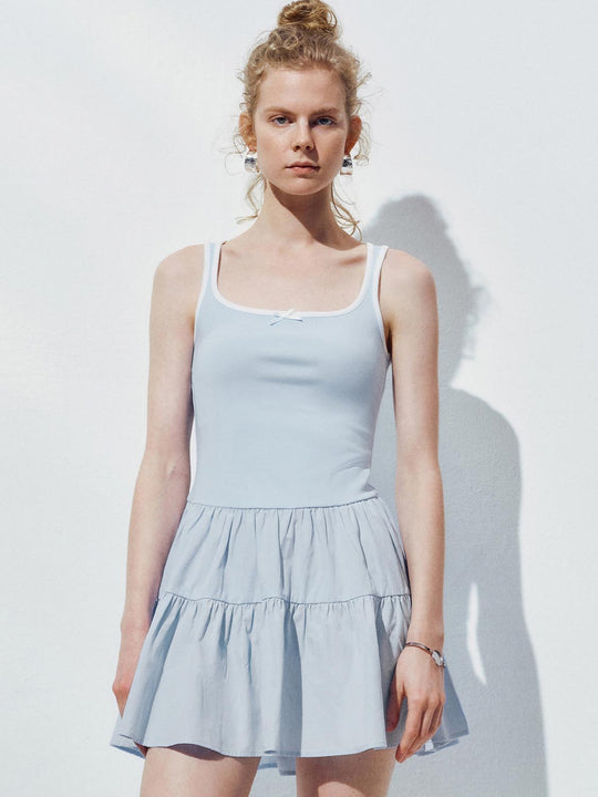 Sleeveless Ruffle A-Line Dresses