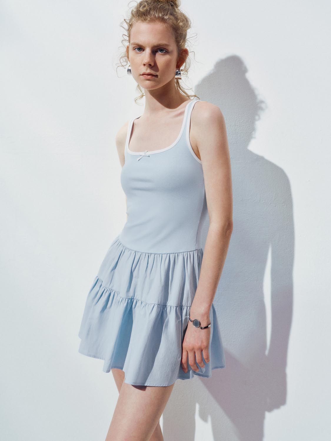 Sleeveless Ruffle A-Line Dresses