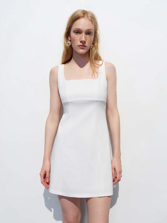 Viscose Thick Stretch Fabric Slight Stretch A-Line Mini Dresses