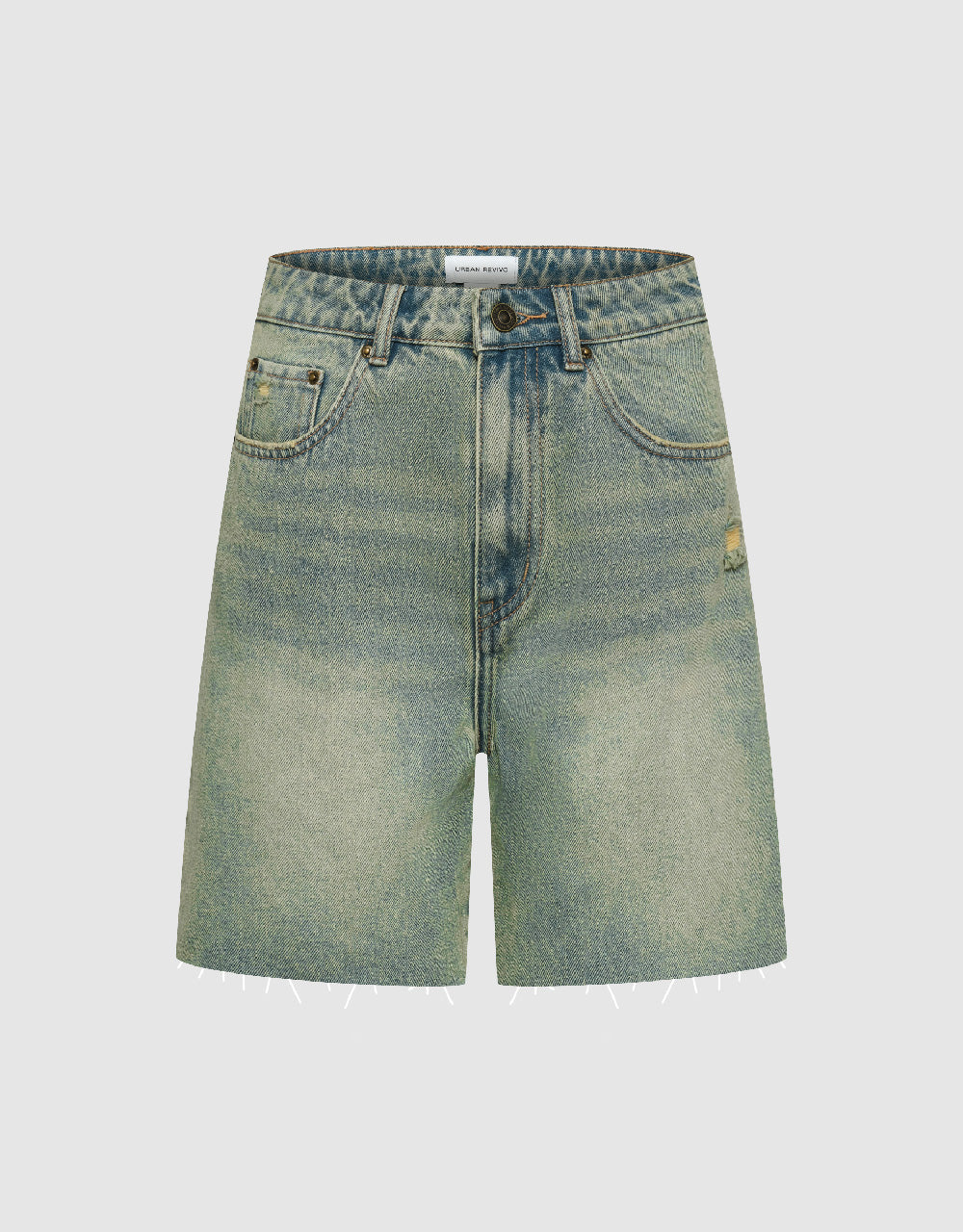 Raw Hem Denim Shorts