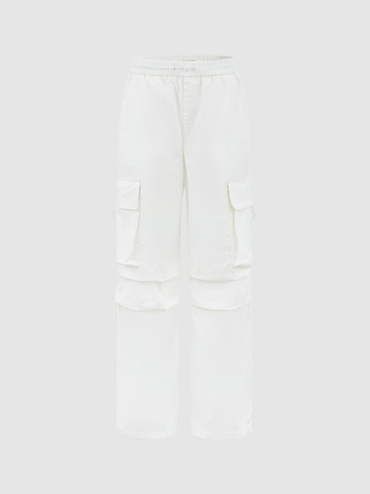 Drawstring Waist Loose Jeans