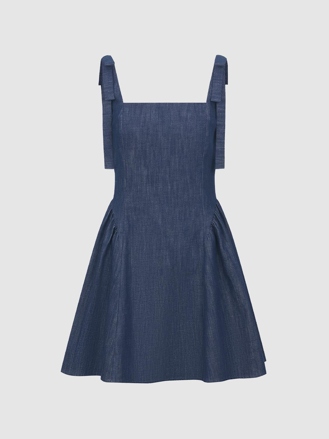 Bow Decor Denim Dresses