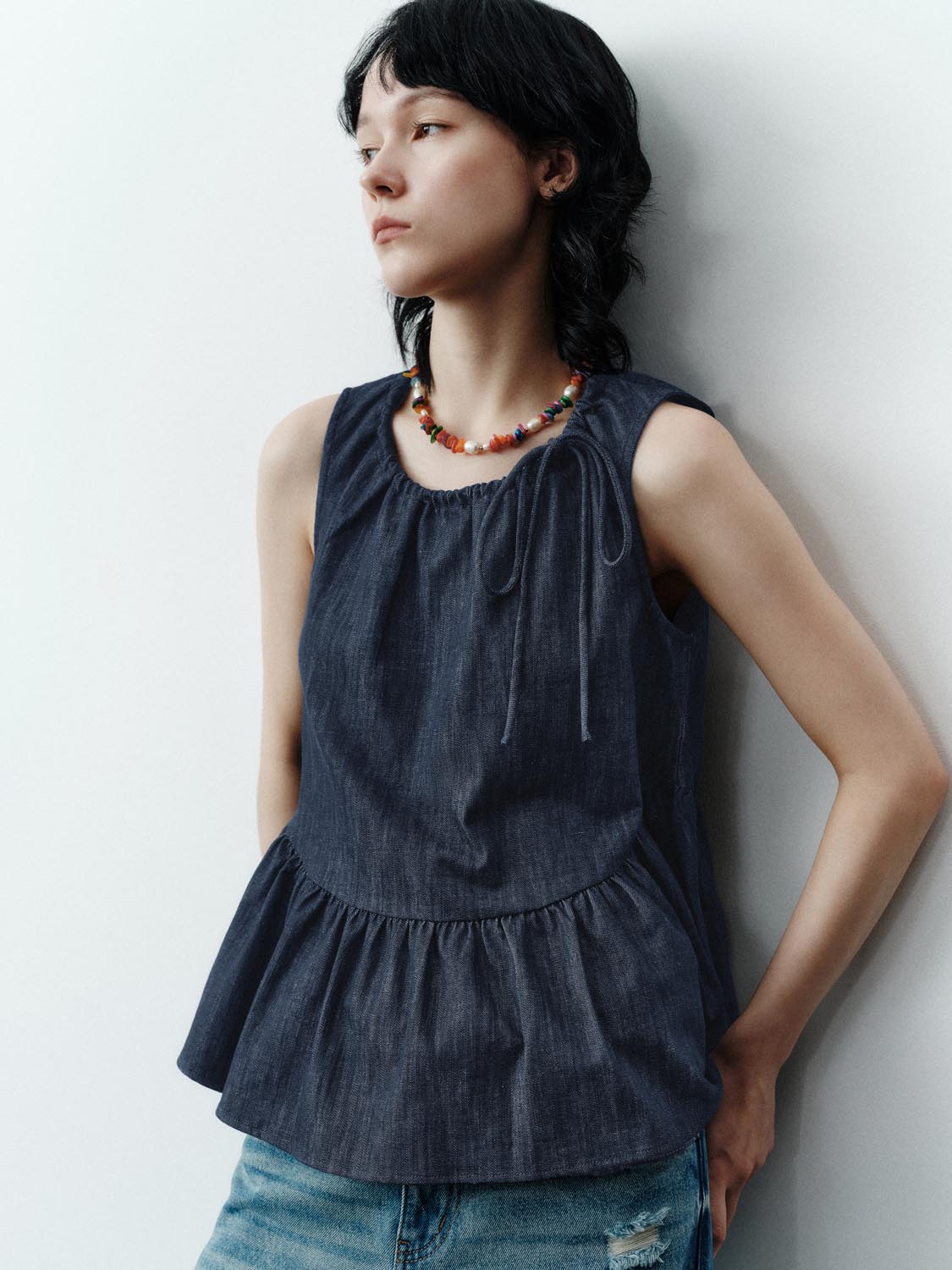 Denim Sleeveless Shirts