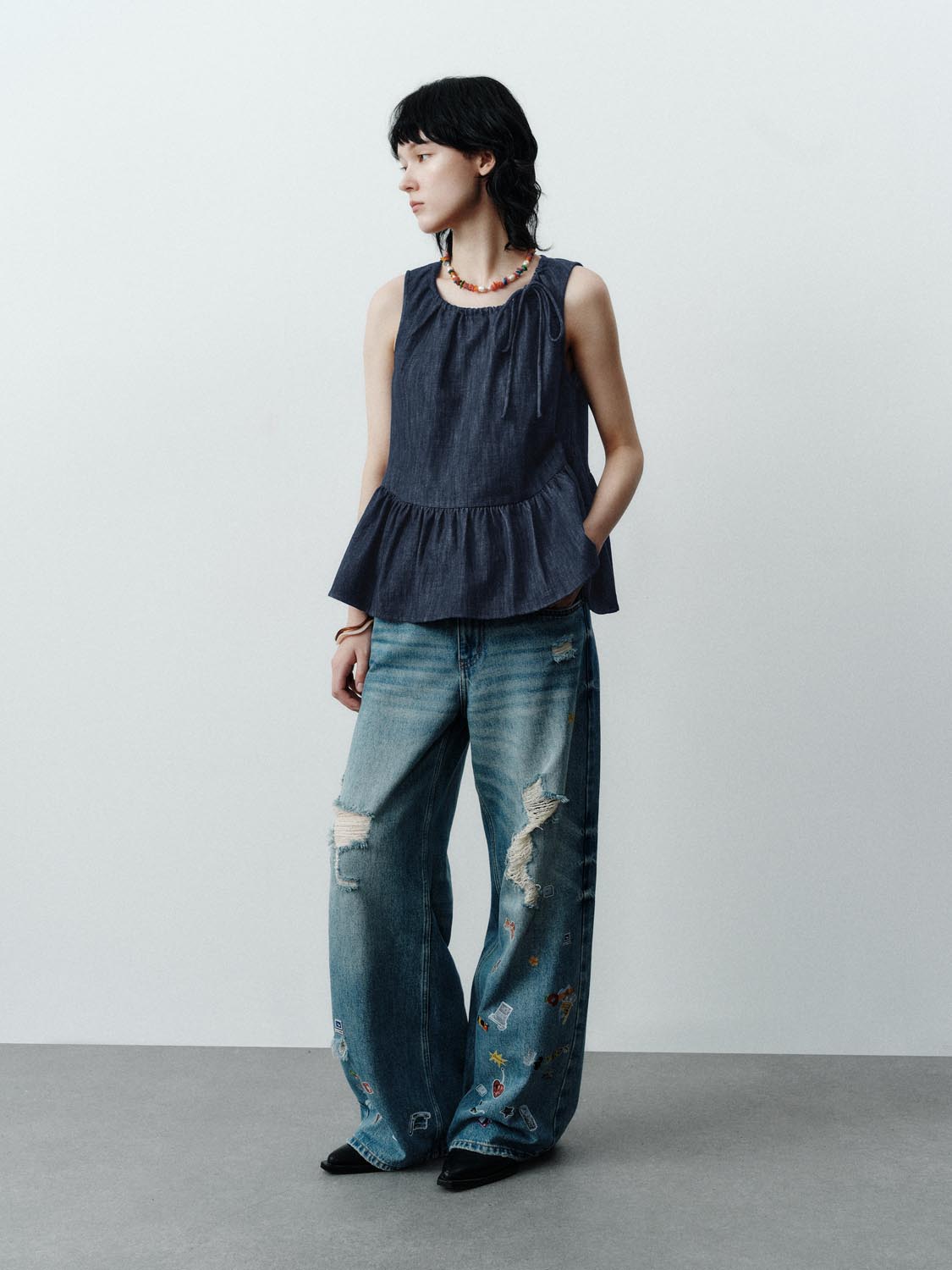 Denim Sleeveless Shirts