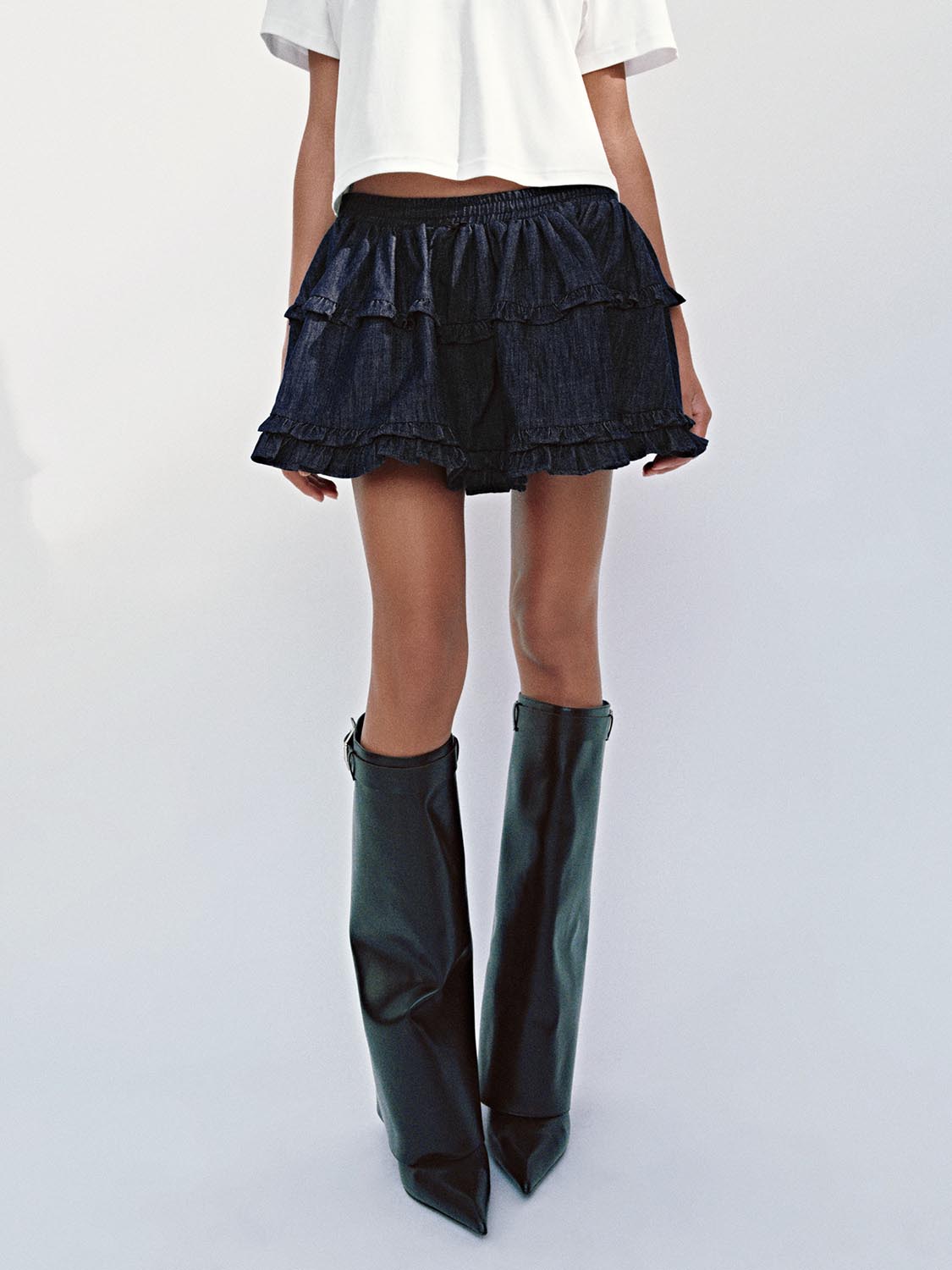 Denim Mini Skirts