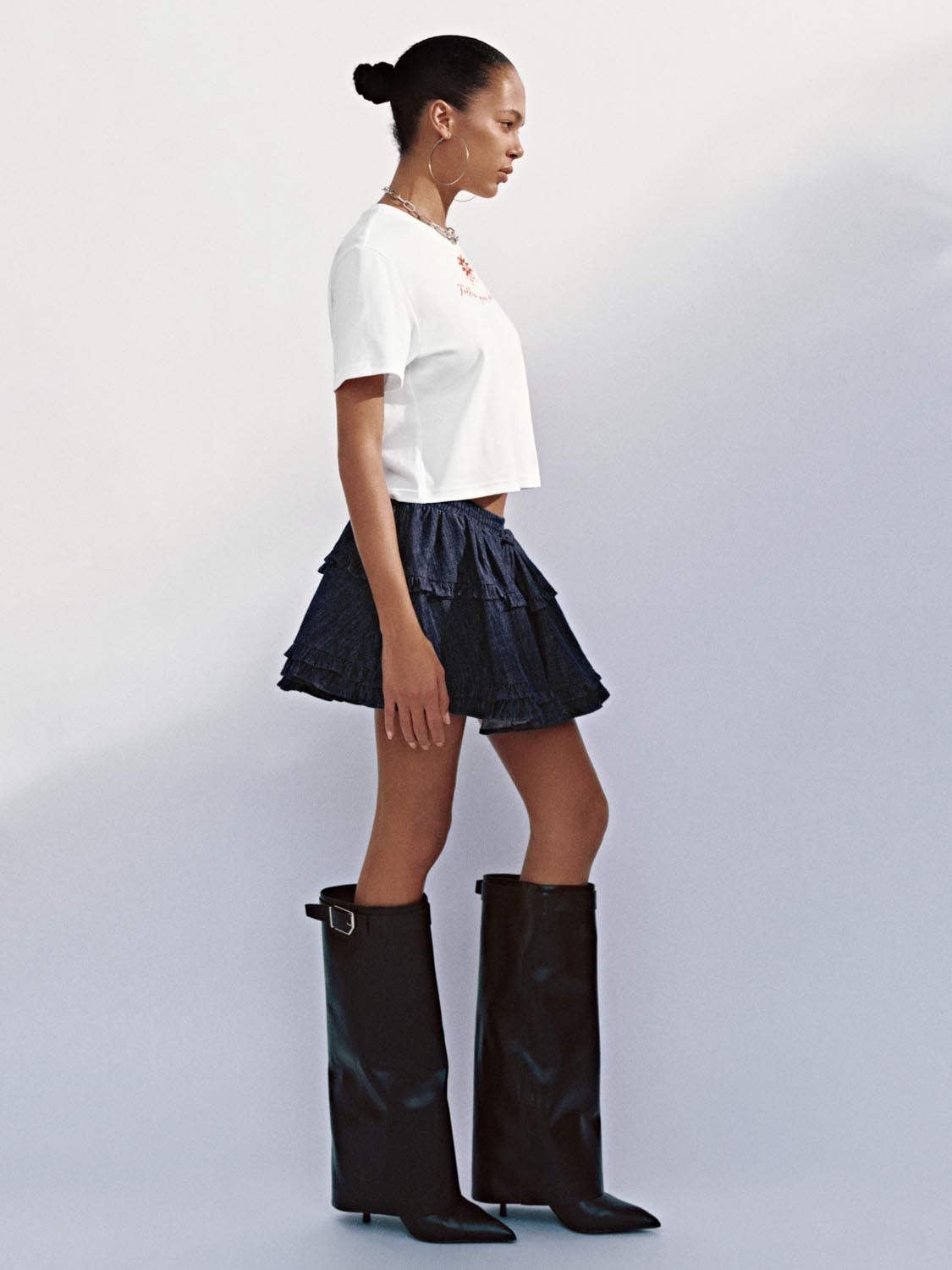 Denim Mini Skirts