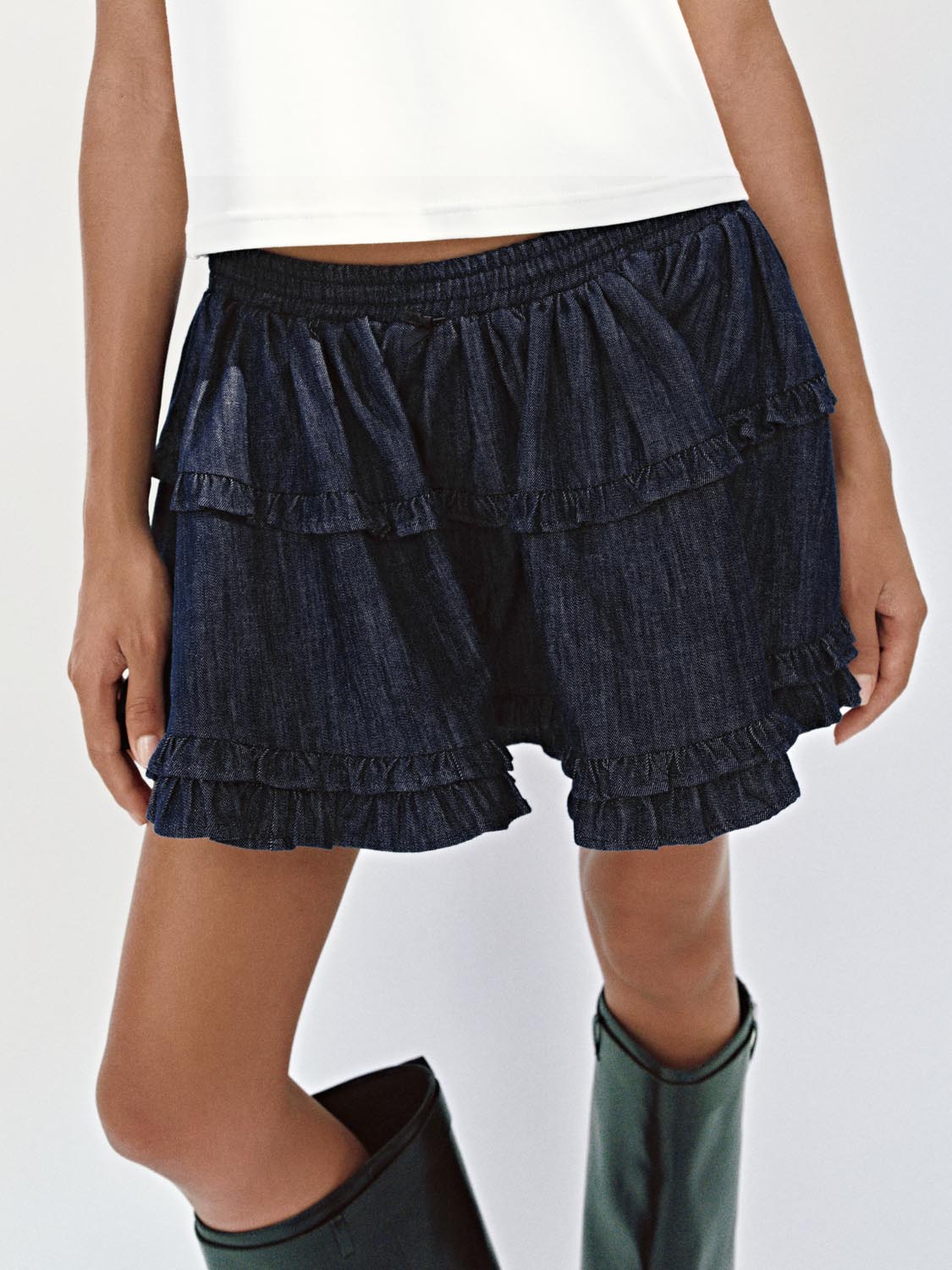 Denim Mini Skirts