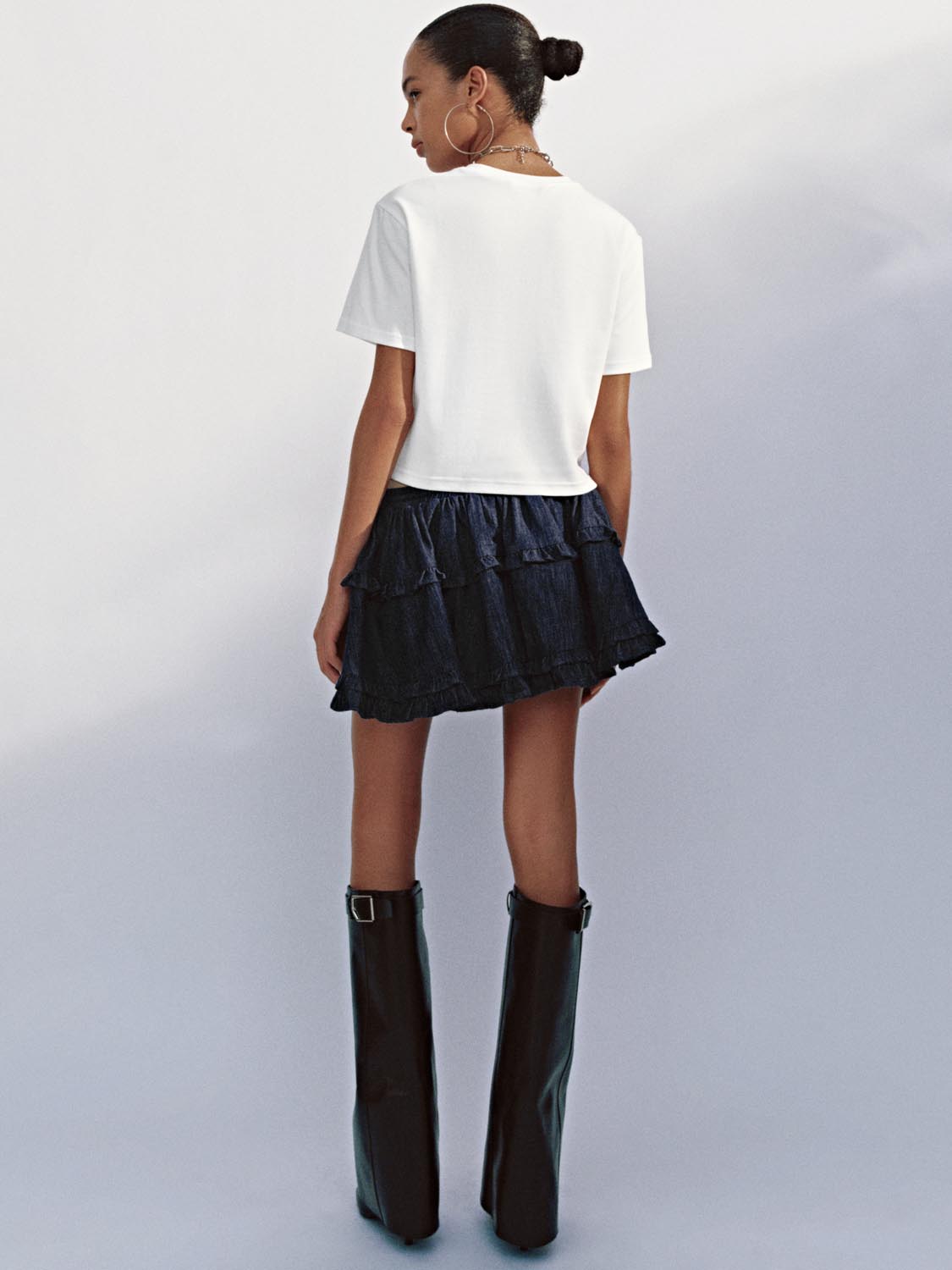 Denim Mini Skirts