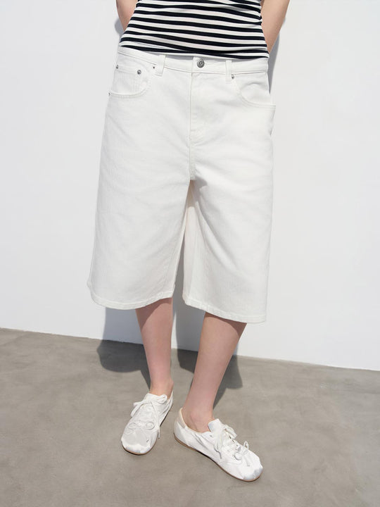 Cotton Five-Pocket With Slight Stretch Shorts