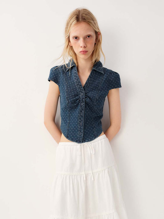 Cotton Denim Shirt