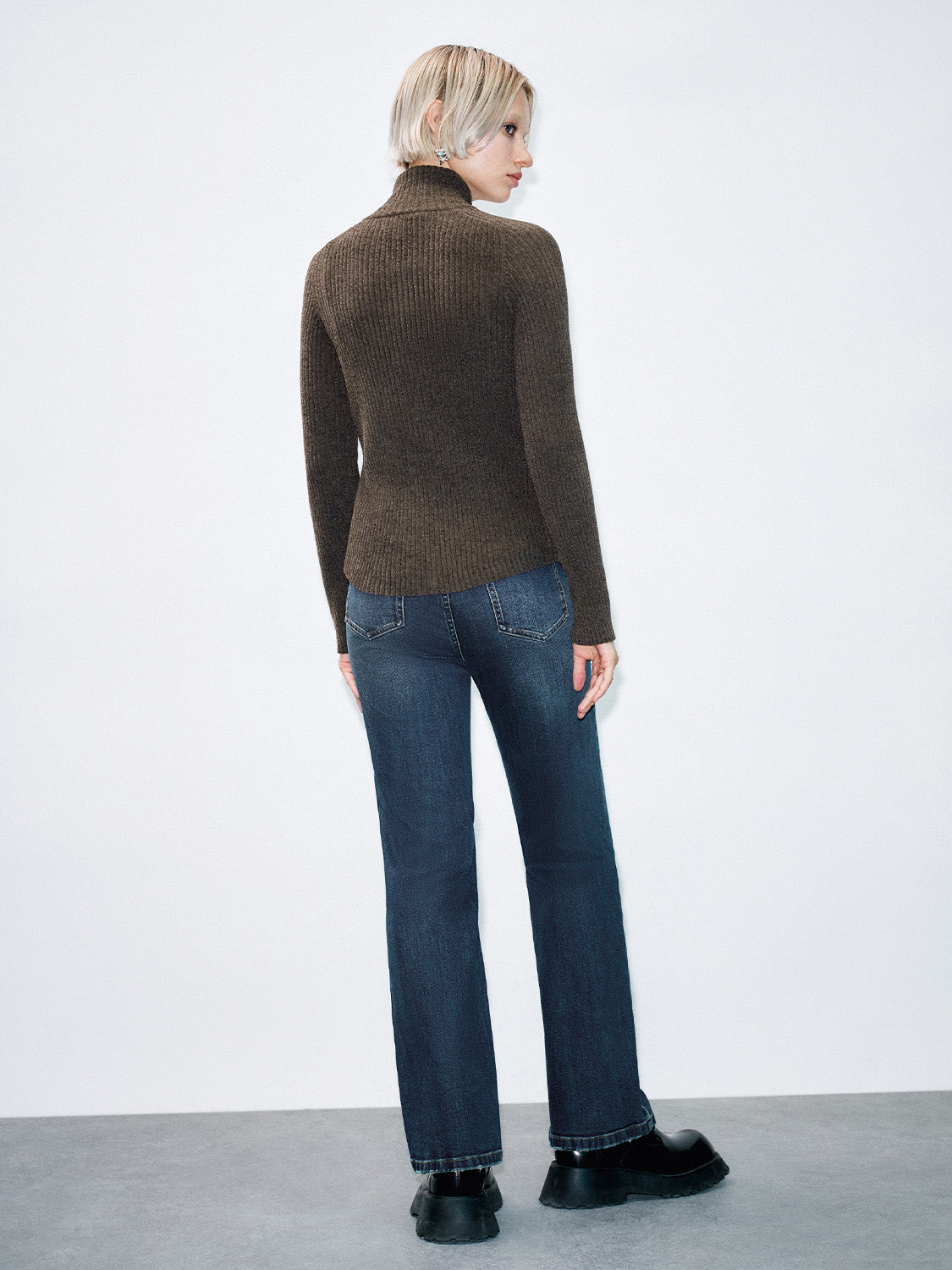 Zip Up Front Knitted Cardigans