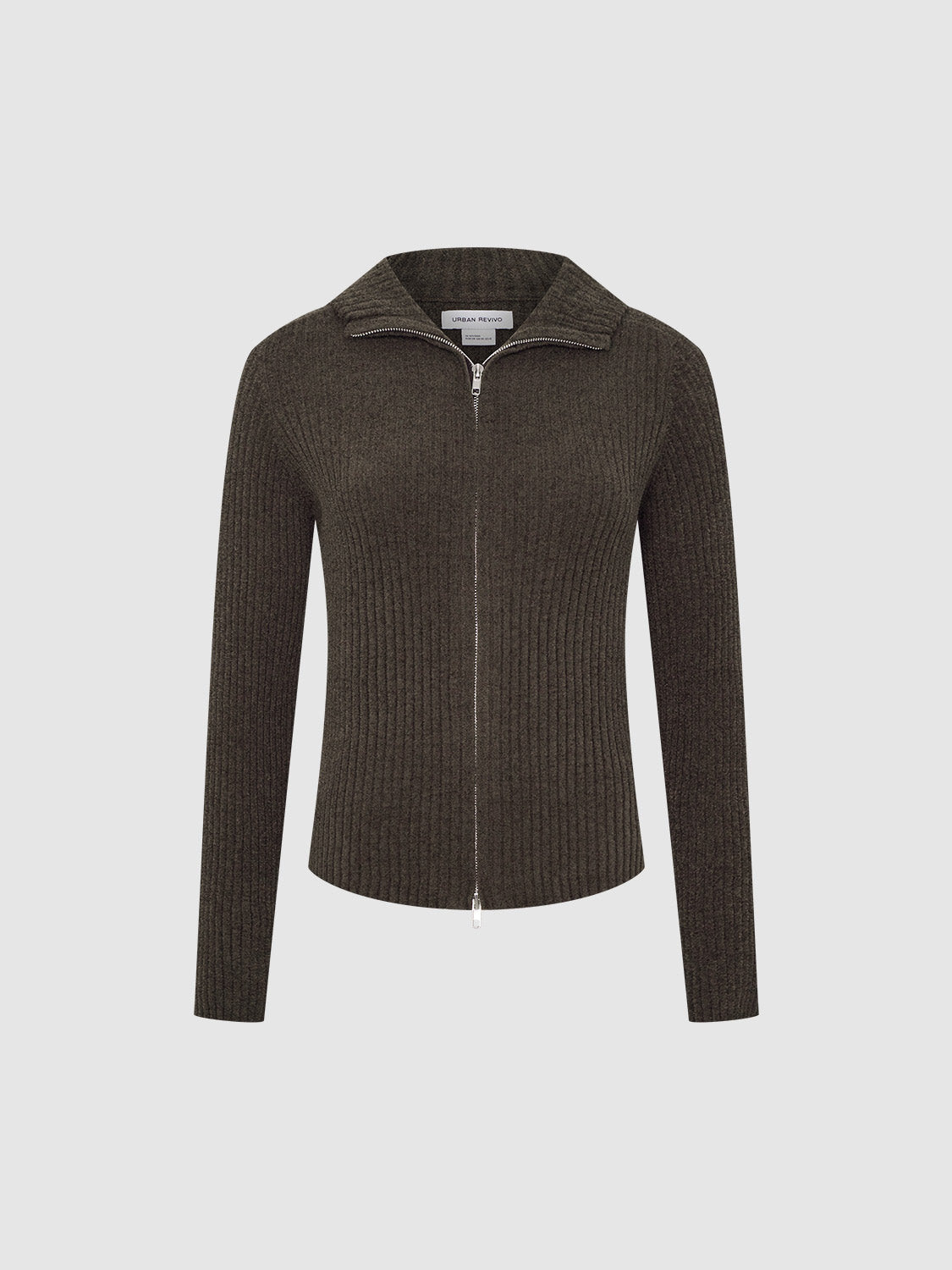 Zip Up Front Knitted Cardigans