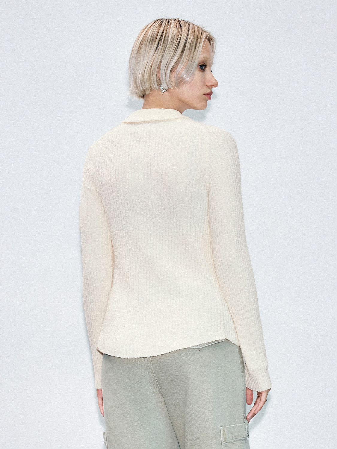 Zip Up Front Knitted Cardigans