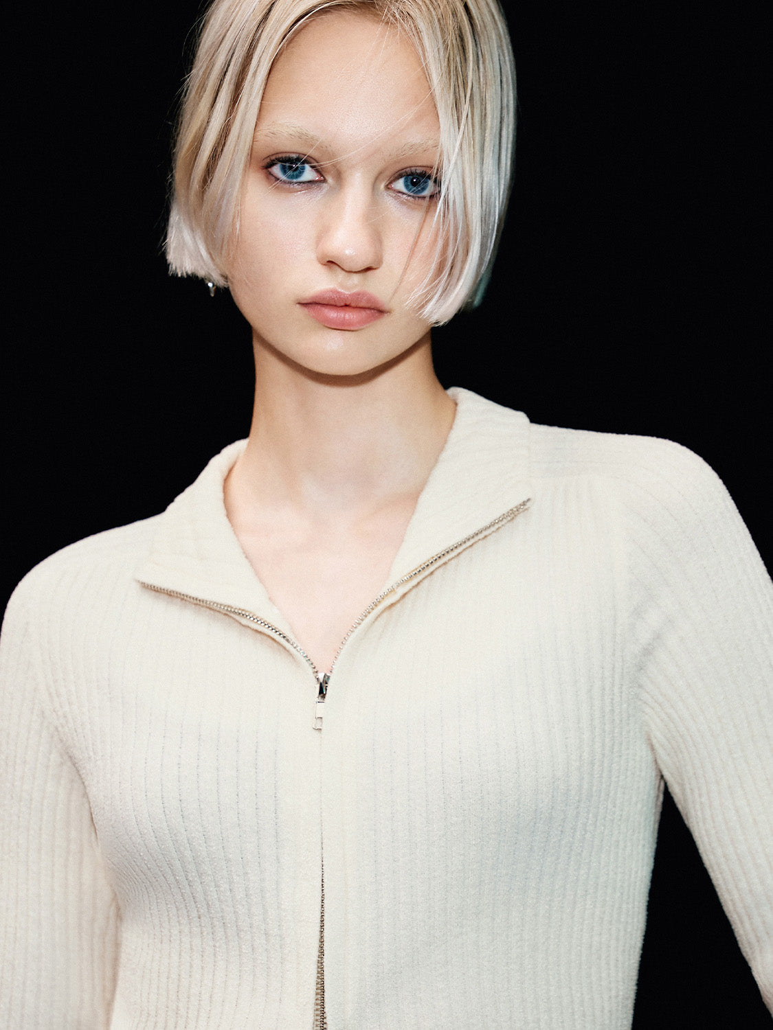 Zip Up Front Knitted Cardigans