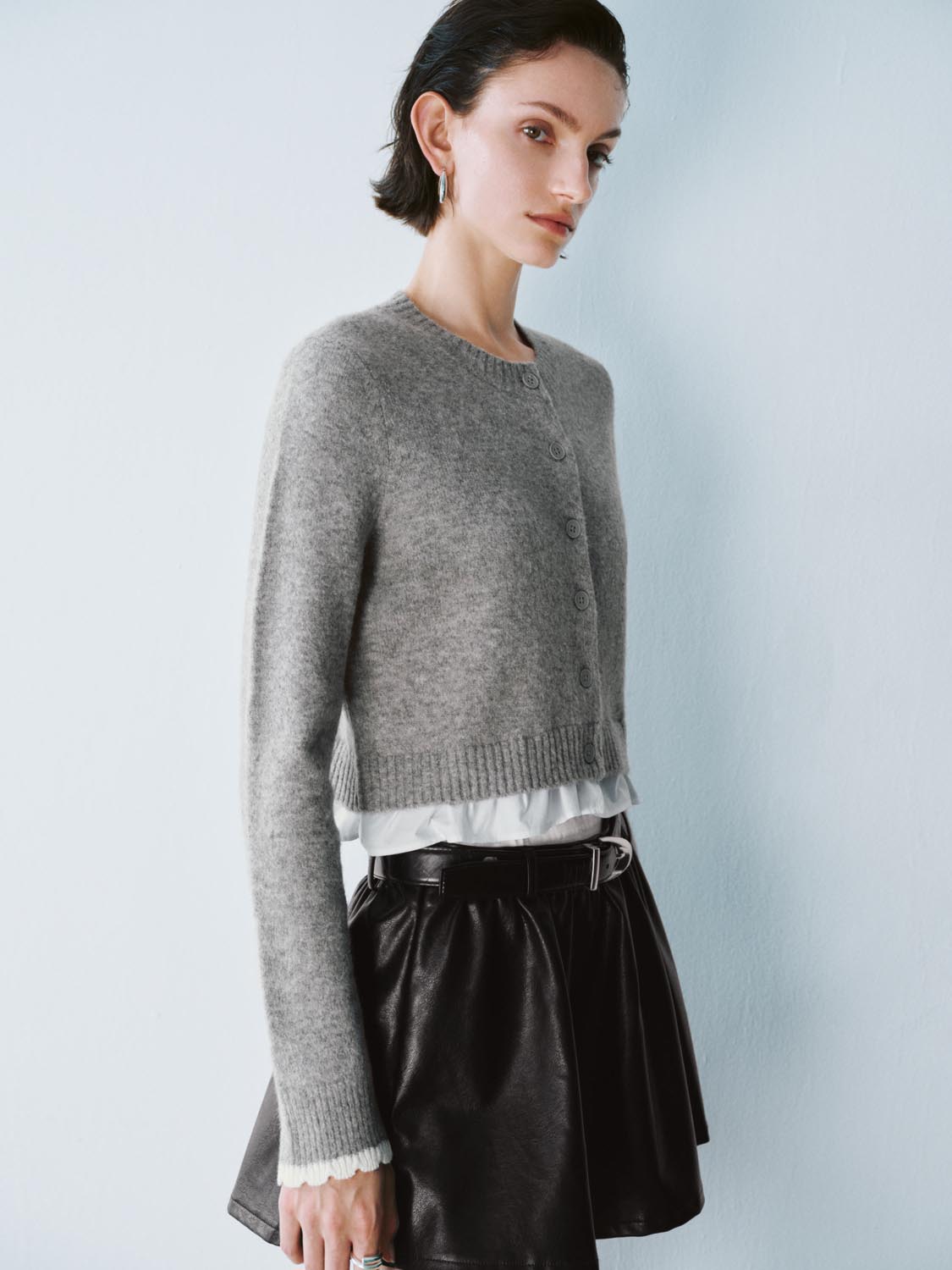 Cropped Knitted Cardigans