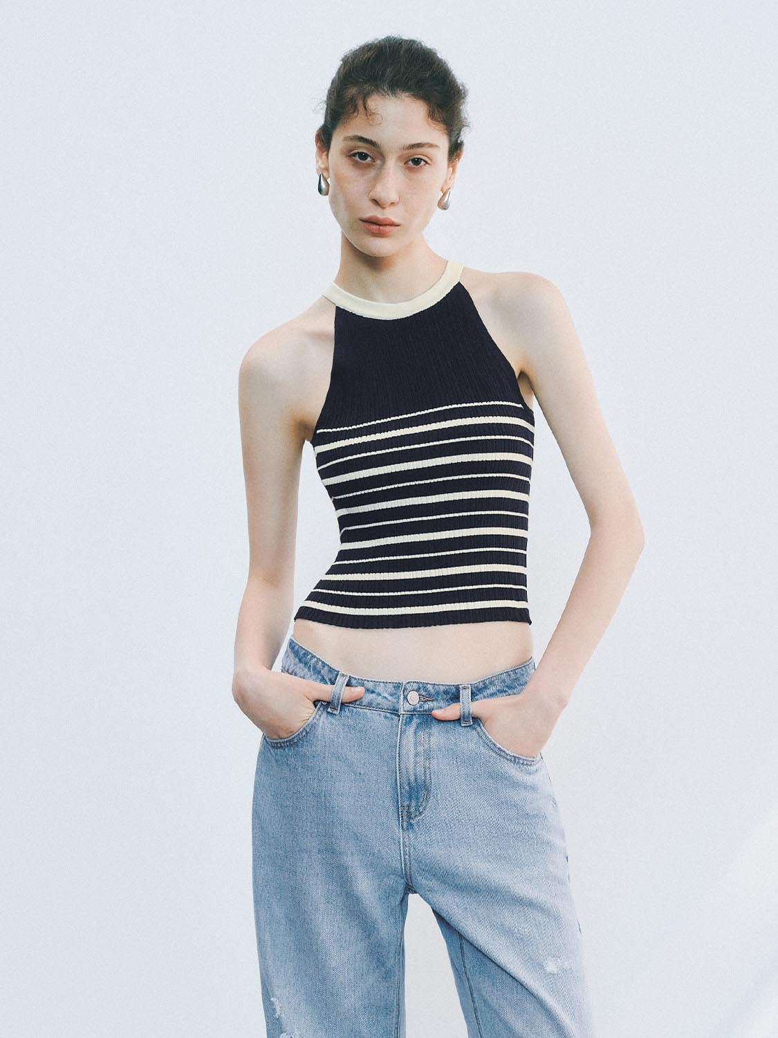 Knitted Striped Tops