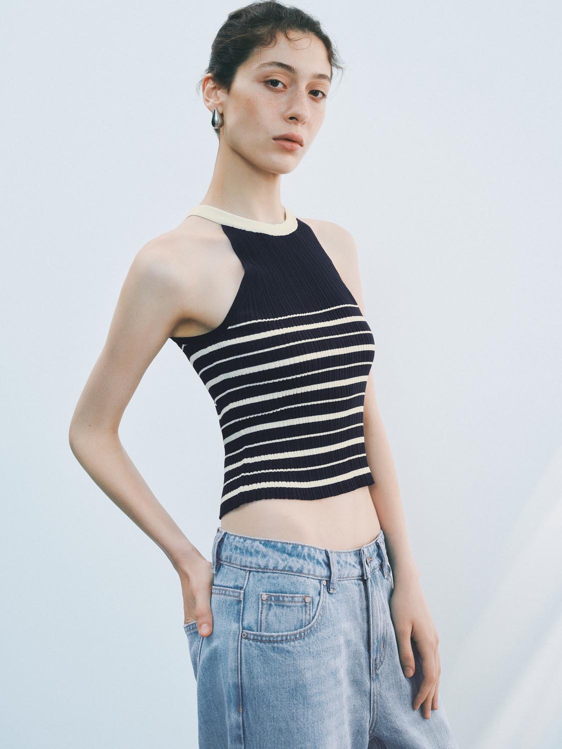Knitted Striped Tops