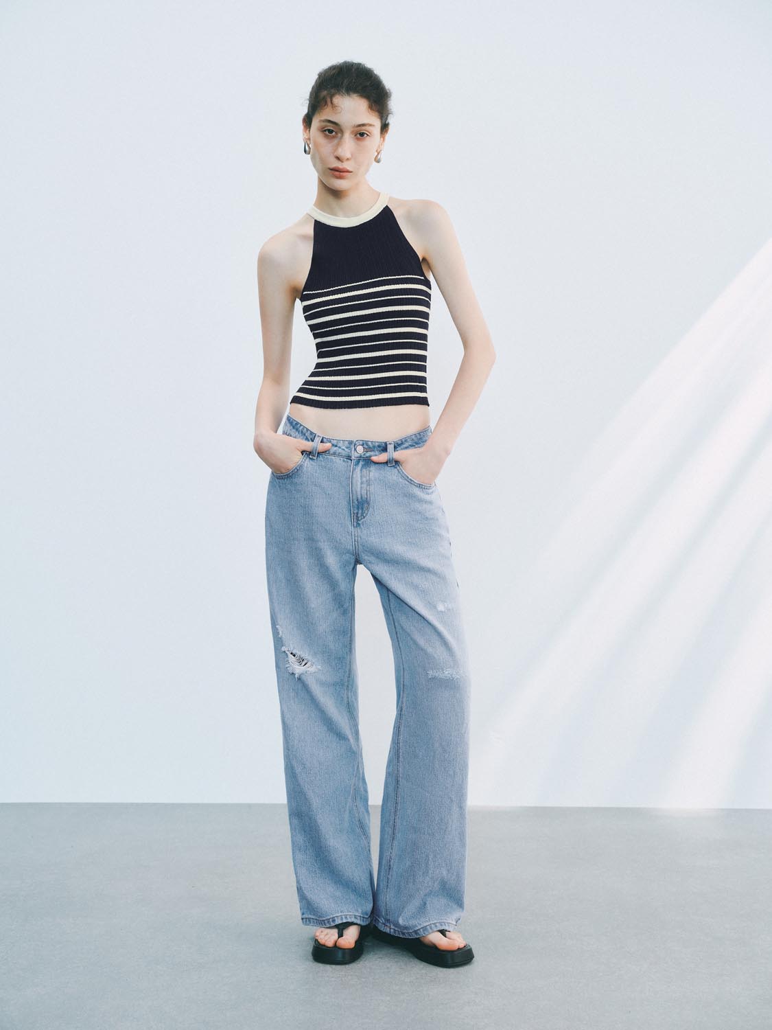 Knitted Striped Tops