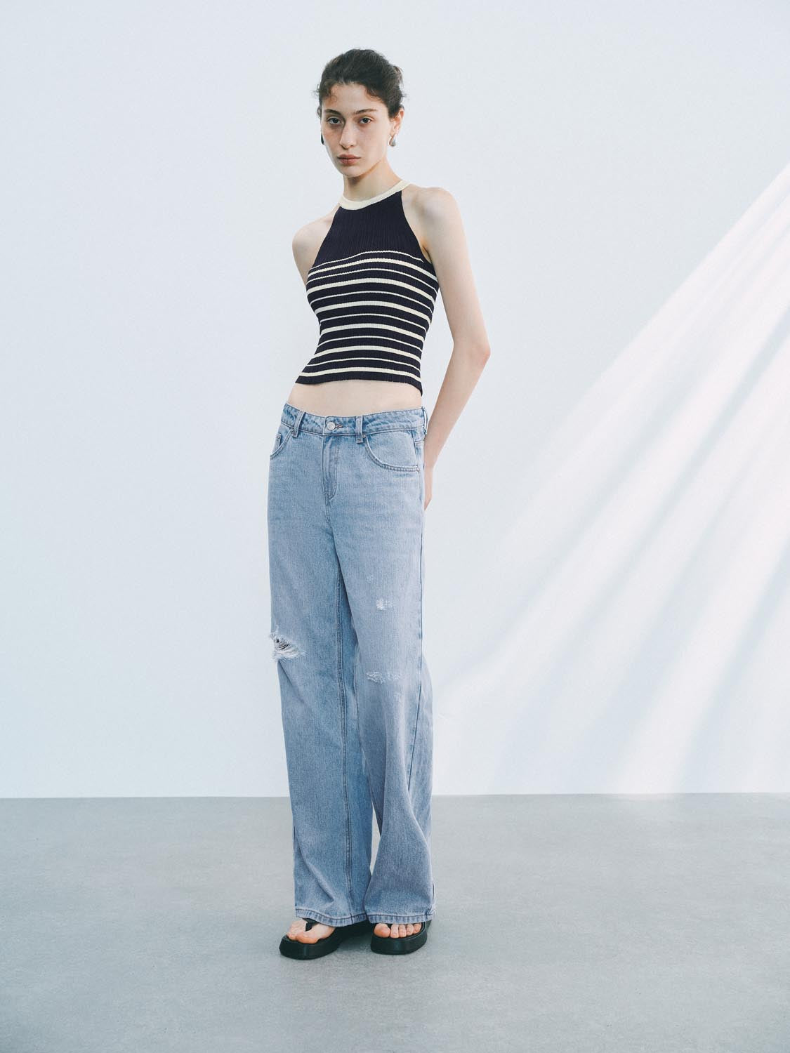 Knitted Striped Tops