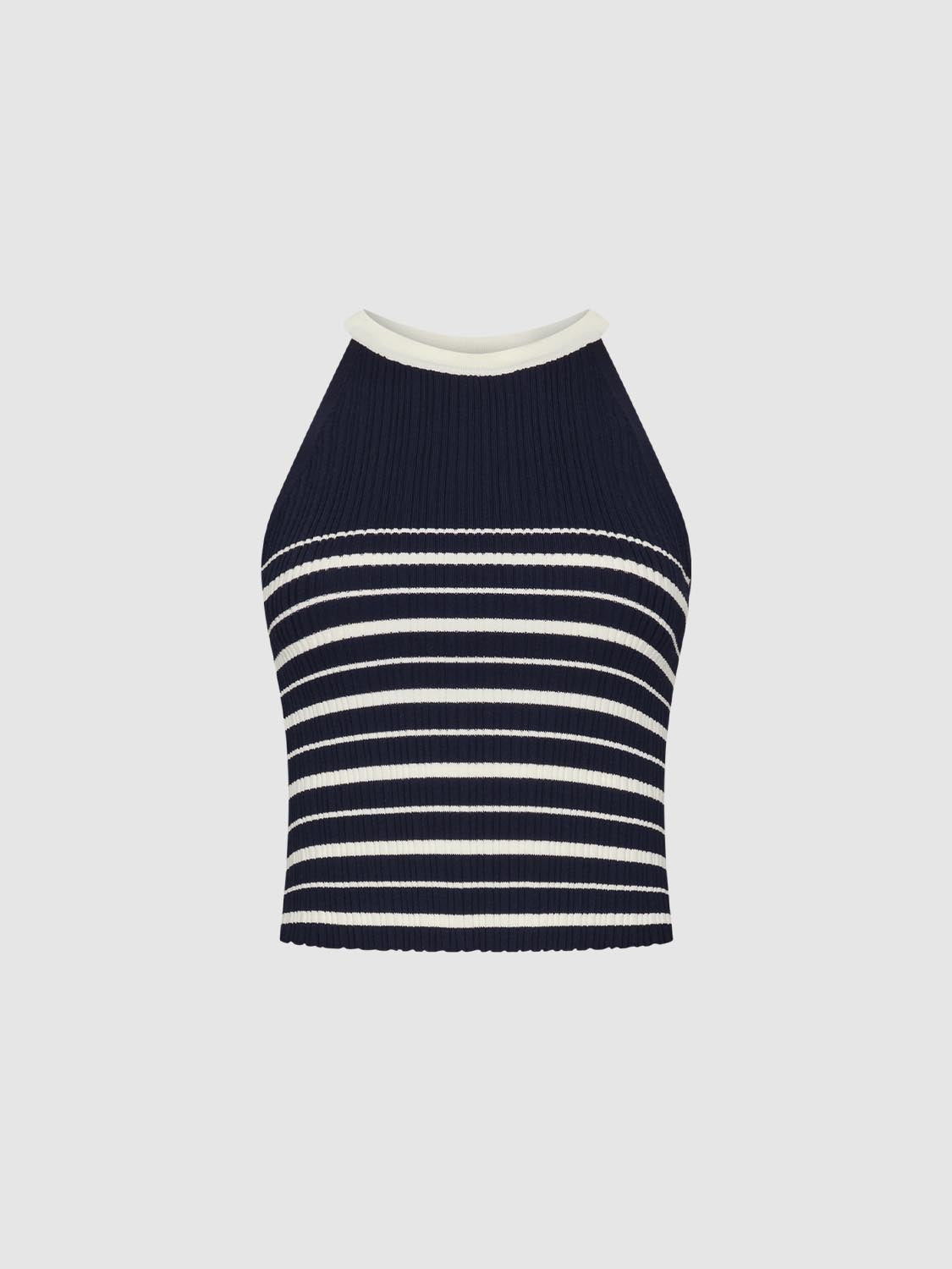 Knitted Striped Tops