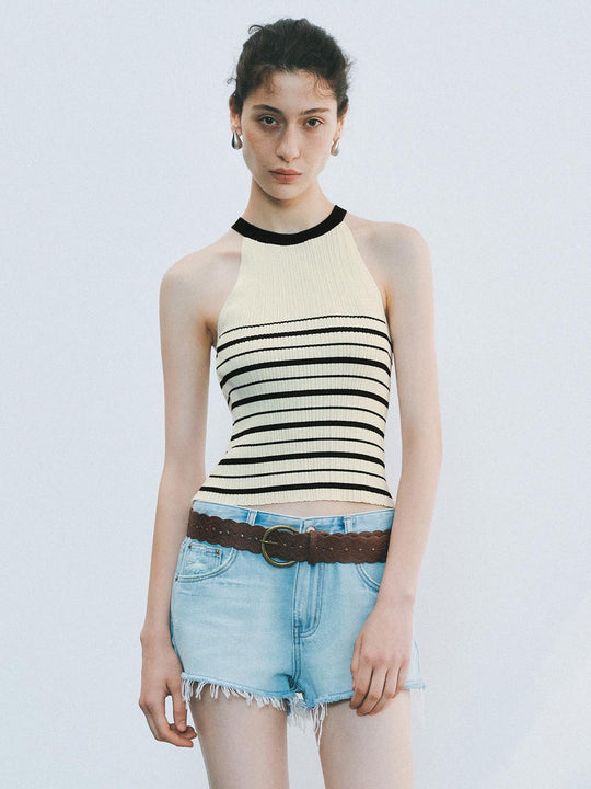 Knitted Striped Tops