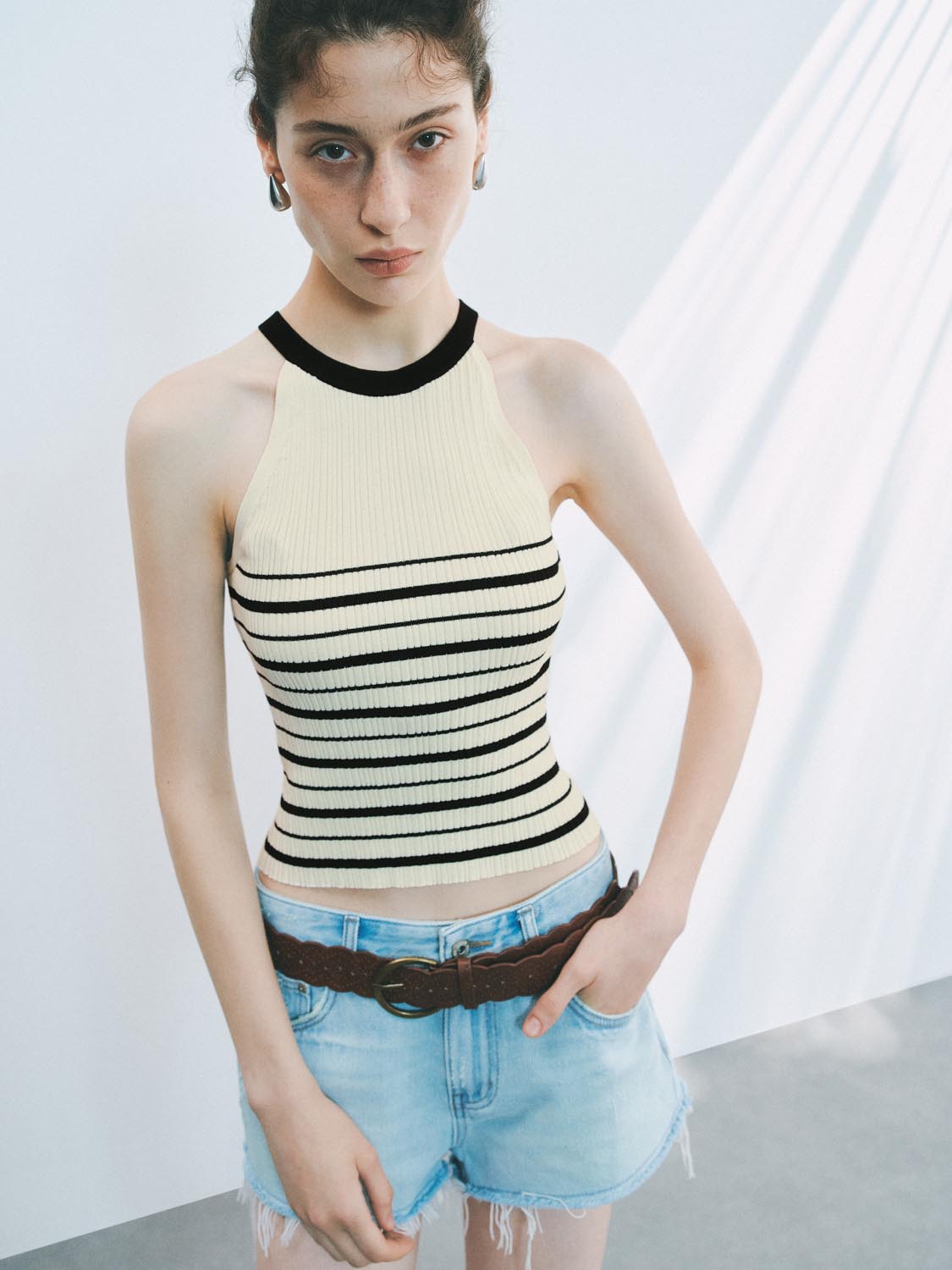 Knitted Striped Tops