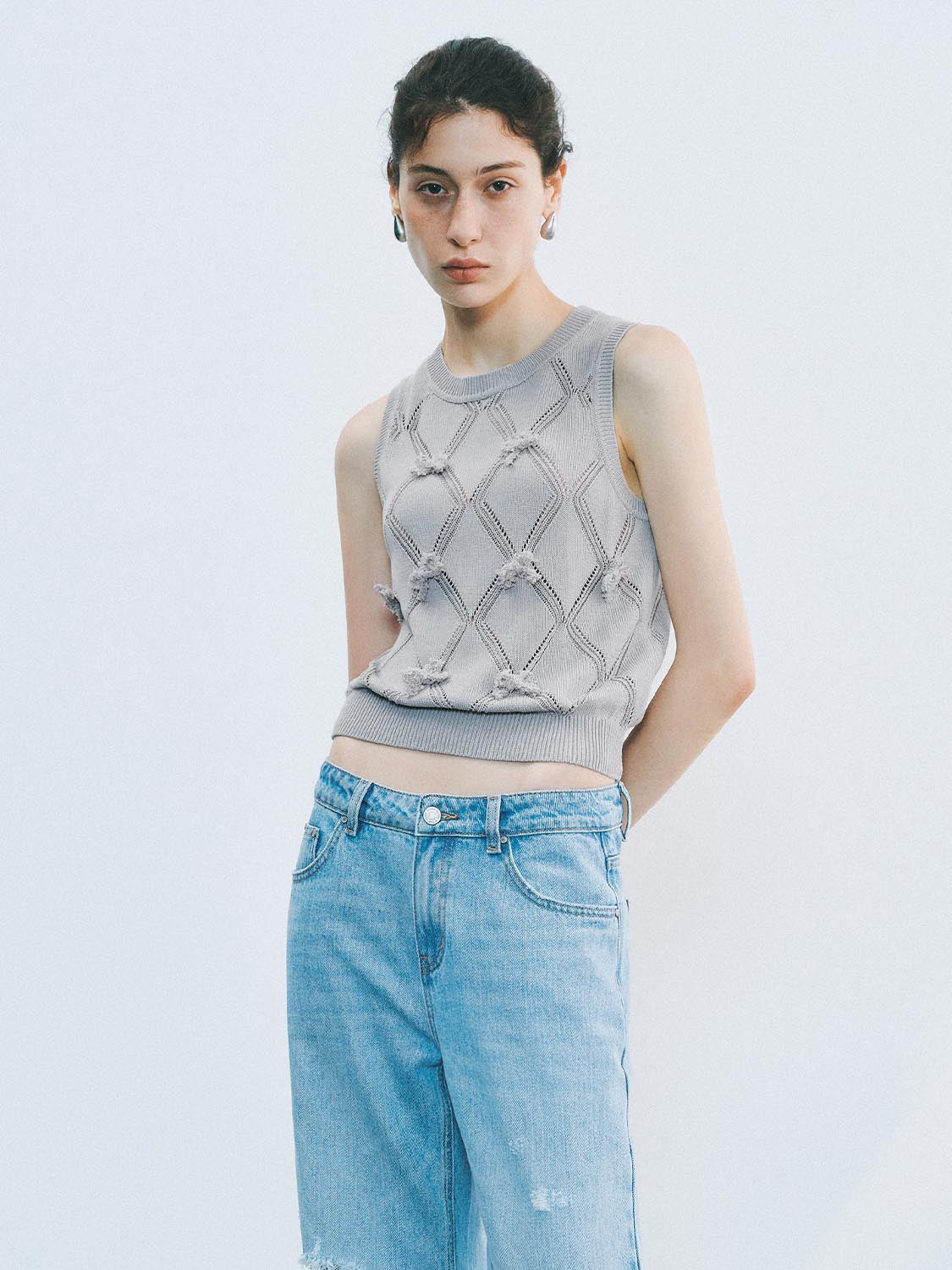 Knitted Sleeveless T-Shirts