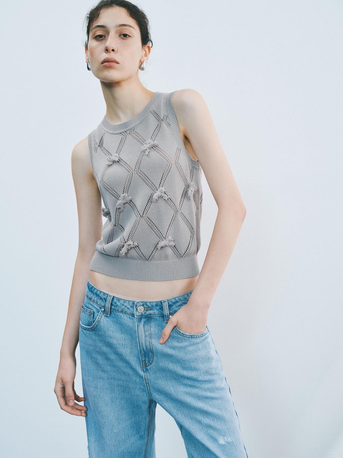 Knitted Sleeveless T-Shirts