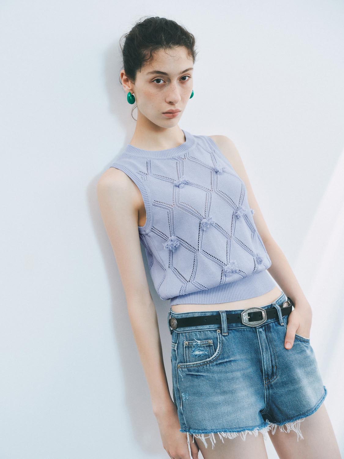 Knitted Sleeveless T-Shirts