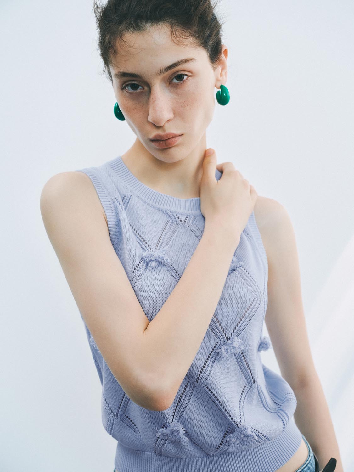 Knitted Sleeveless T-Shirts