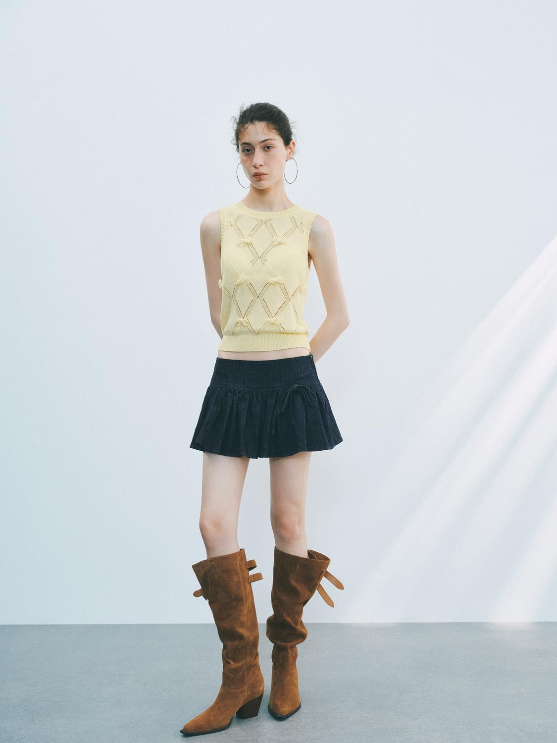 Knitted Sleeveless T-Shirts