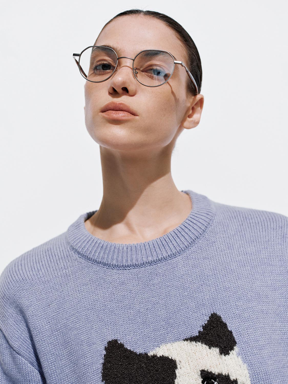 Kitten Long Sleeve Knitted T-Shirts