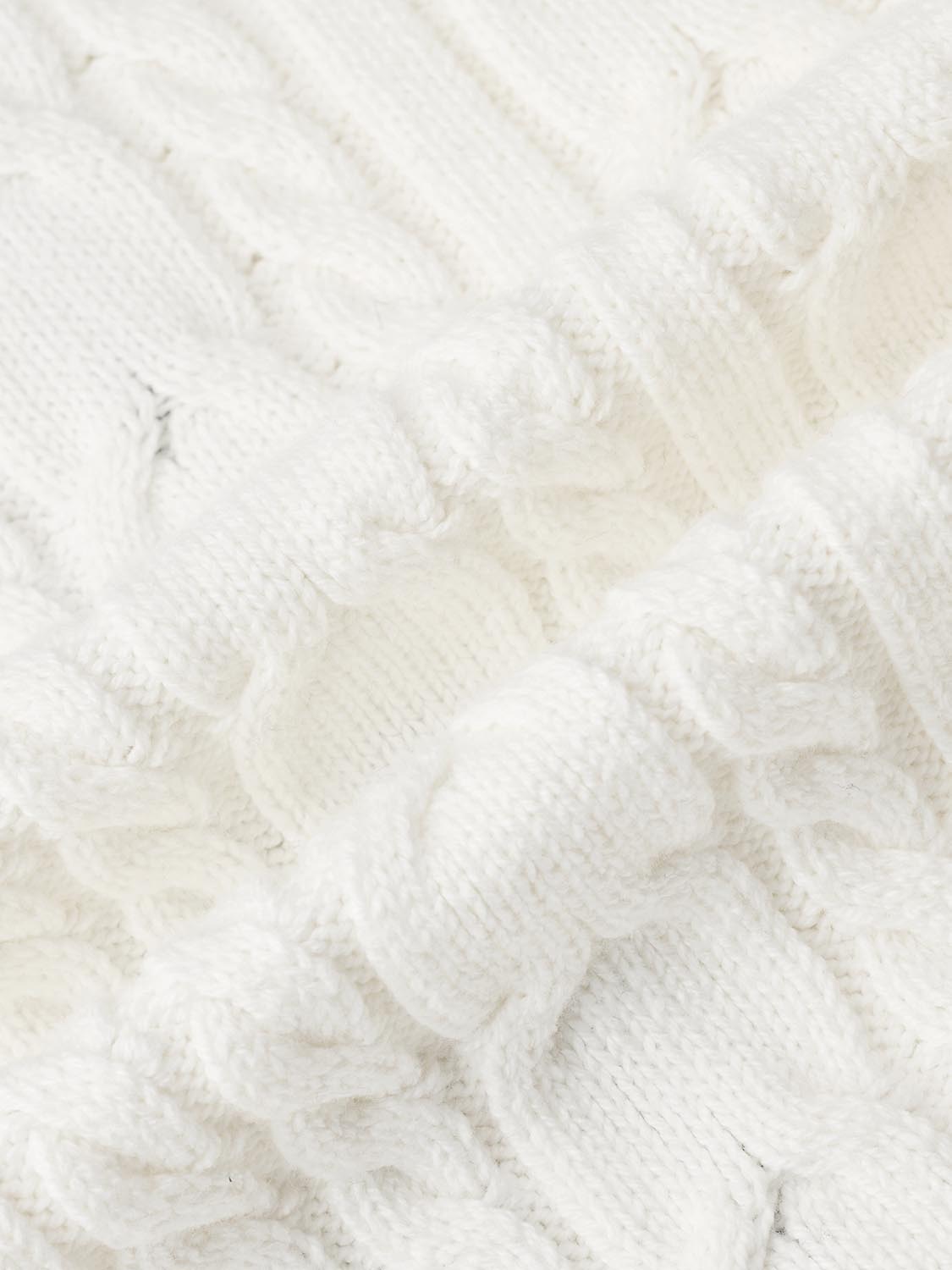 Contrast Hem V-Neck Knitted Cardigans