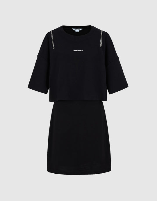 Combination Mini Dress