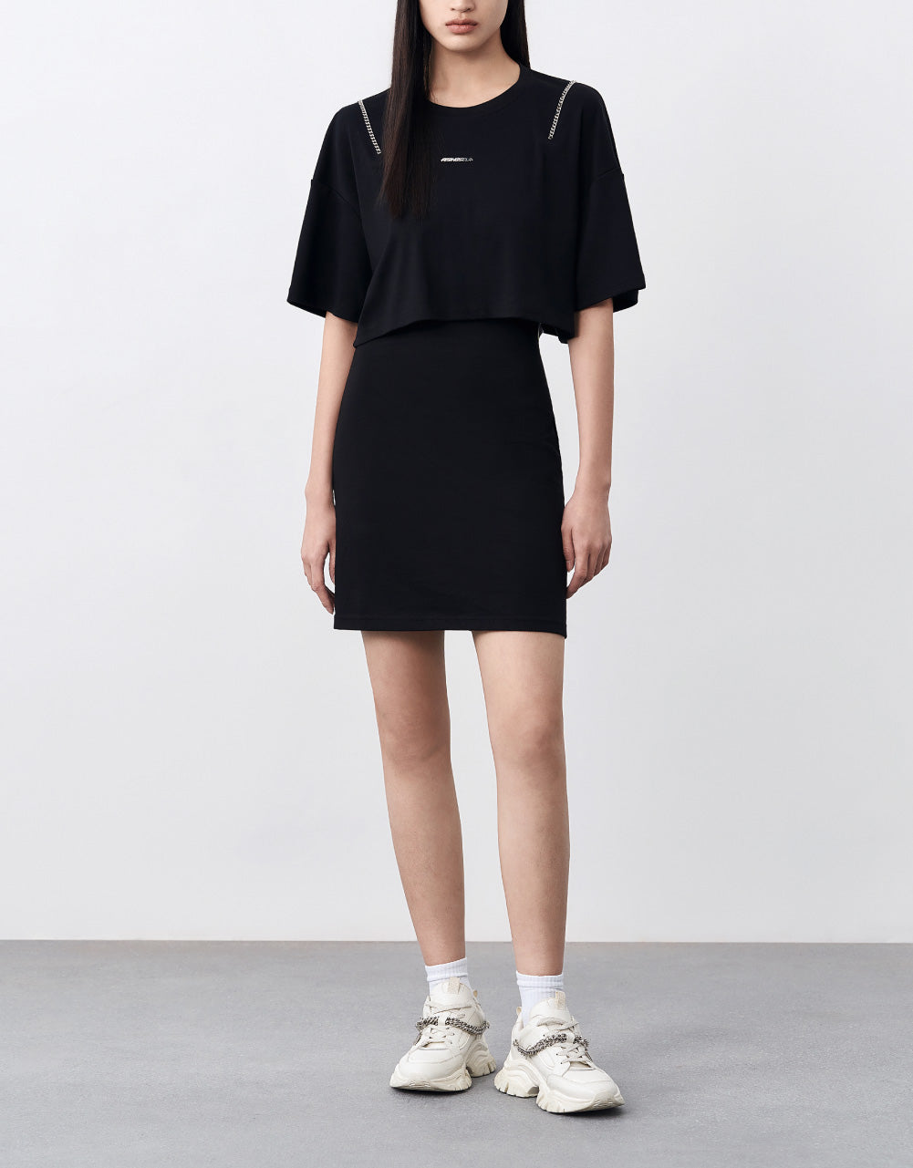 Combination Mini Dress