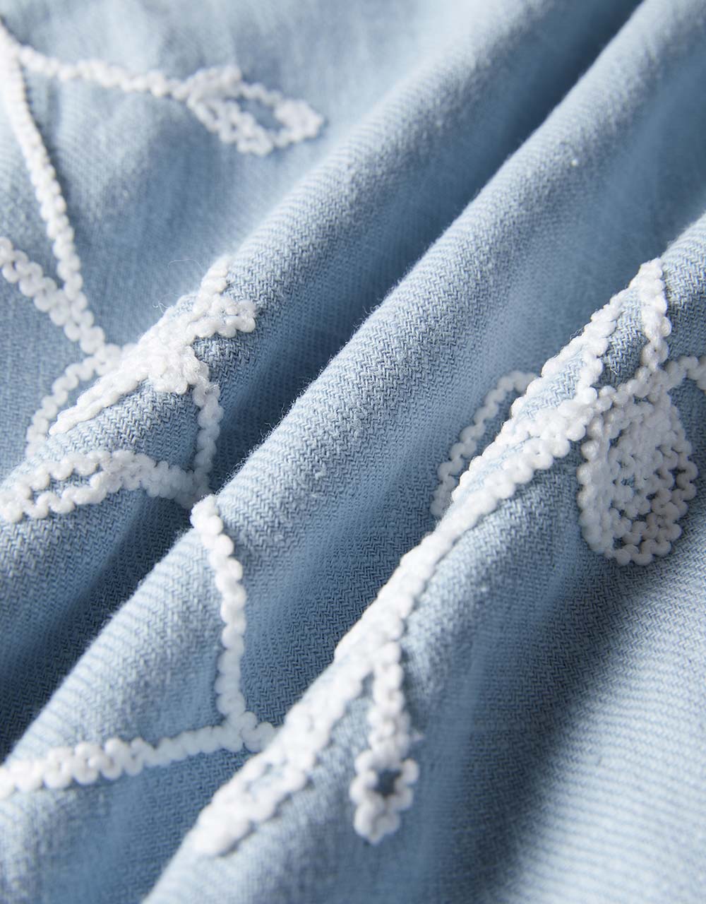 Flower Embroidered Shirt