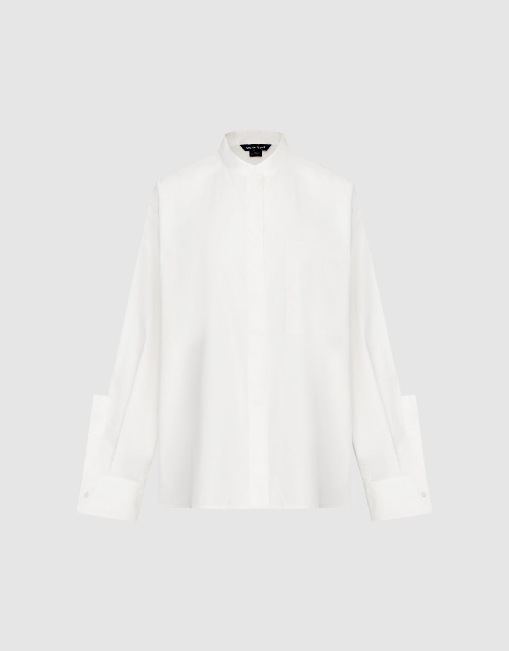 Button Up Crew Neck Shirt