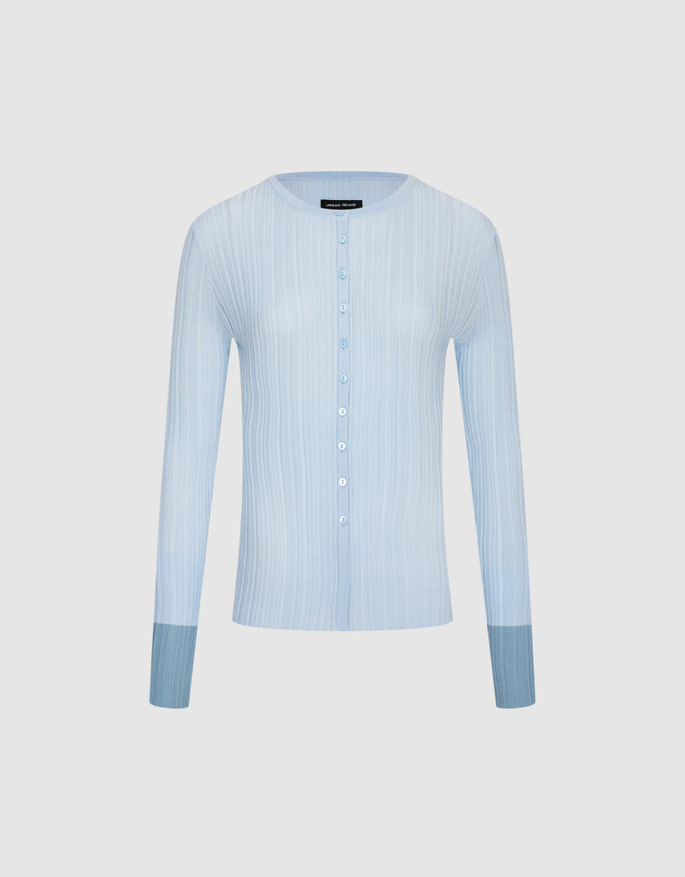 Split Front Knit Cardigan