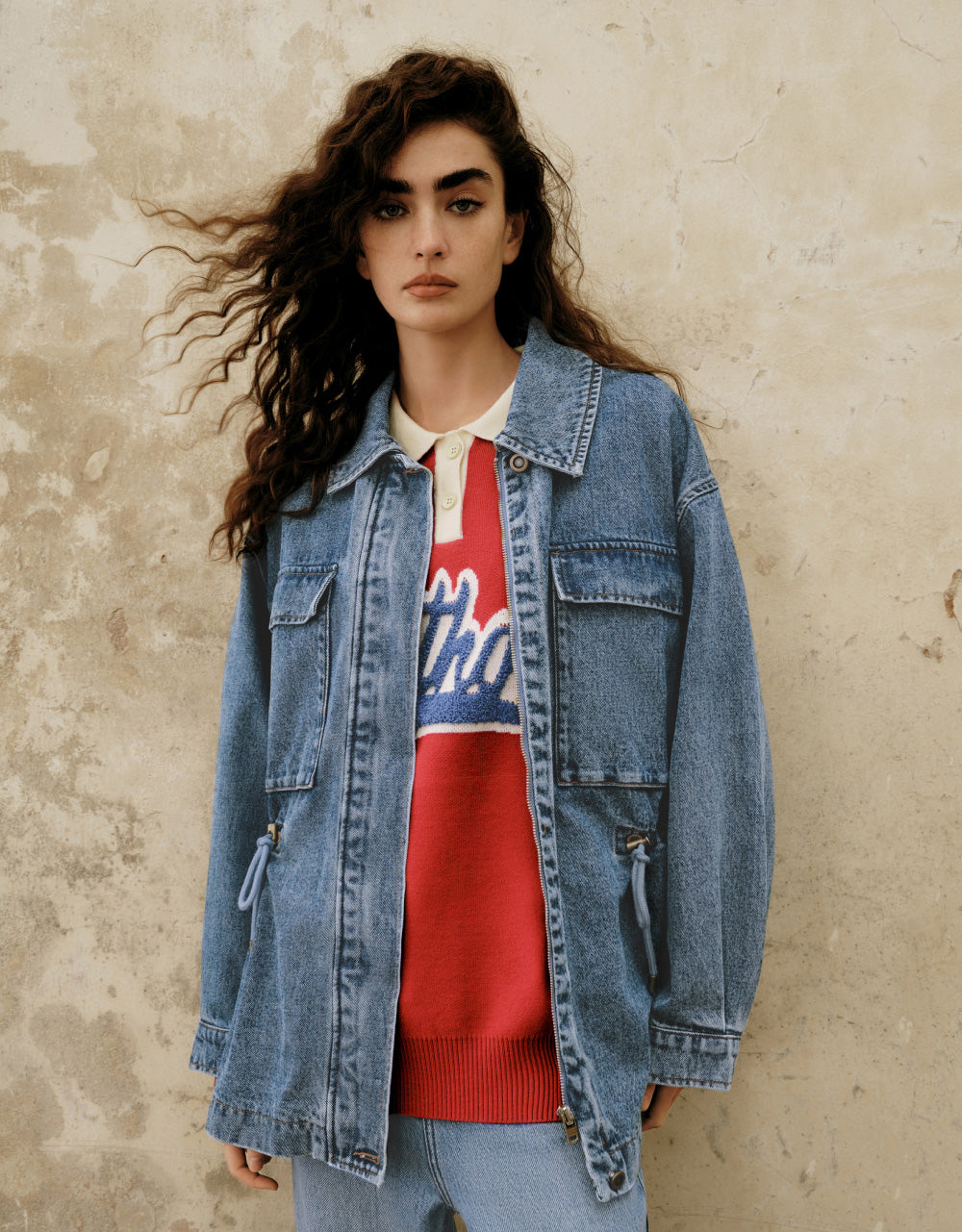 Loose-Fit Denim Jacket