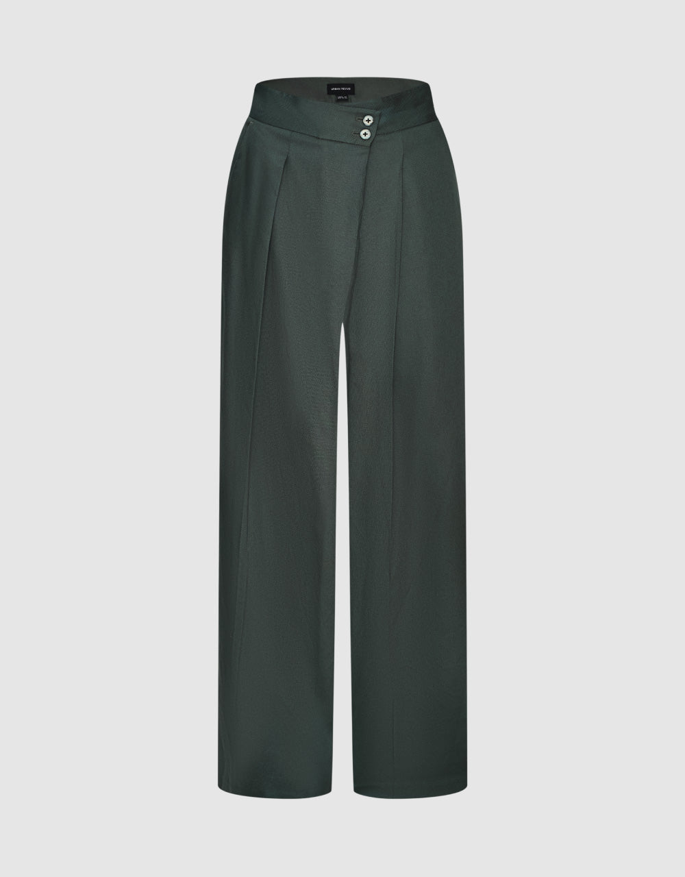 Woven Cropped Wide-Leg Pants