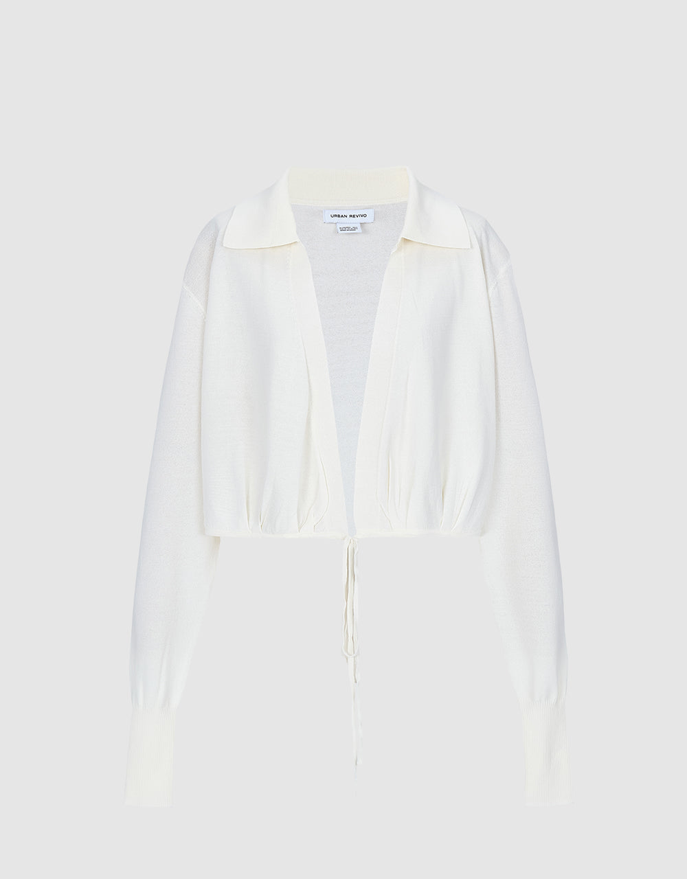 Tie Front Cropped Cardigan