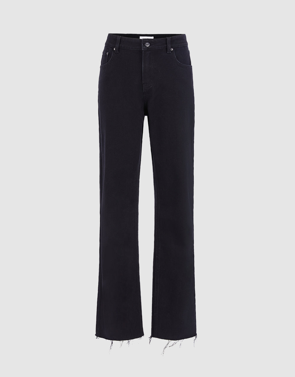 A+ Denim Frayed Hem Jeans