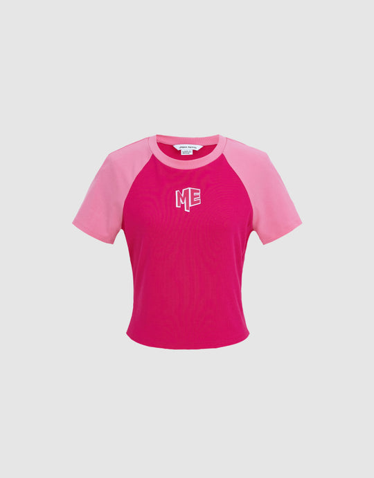 Letter T-Shirt With Raglan Sleeve