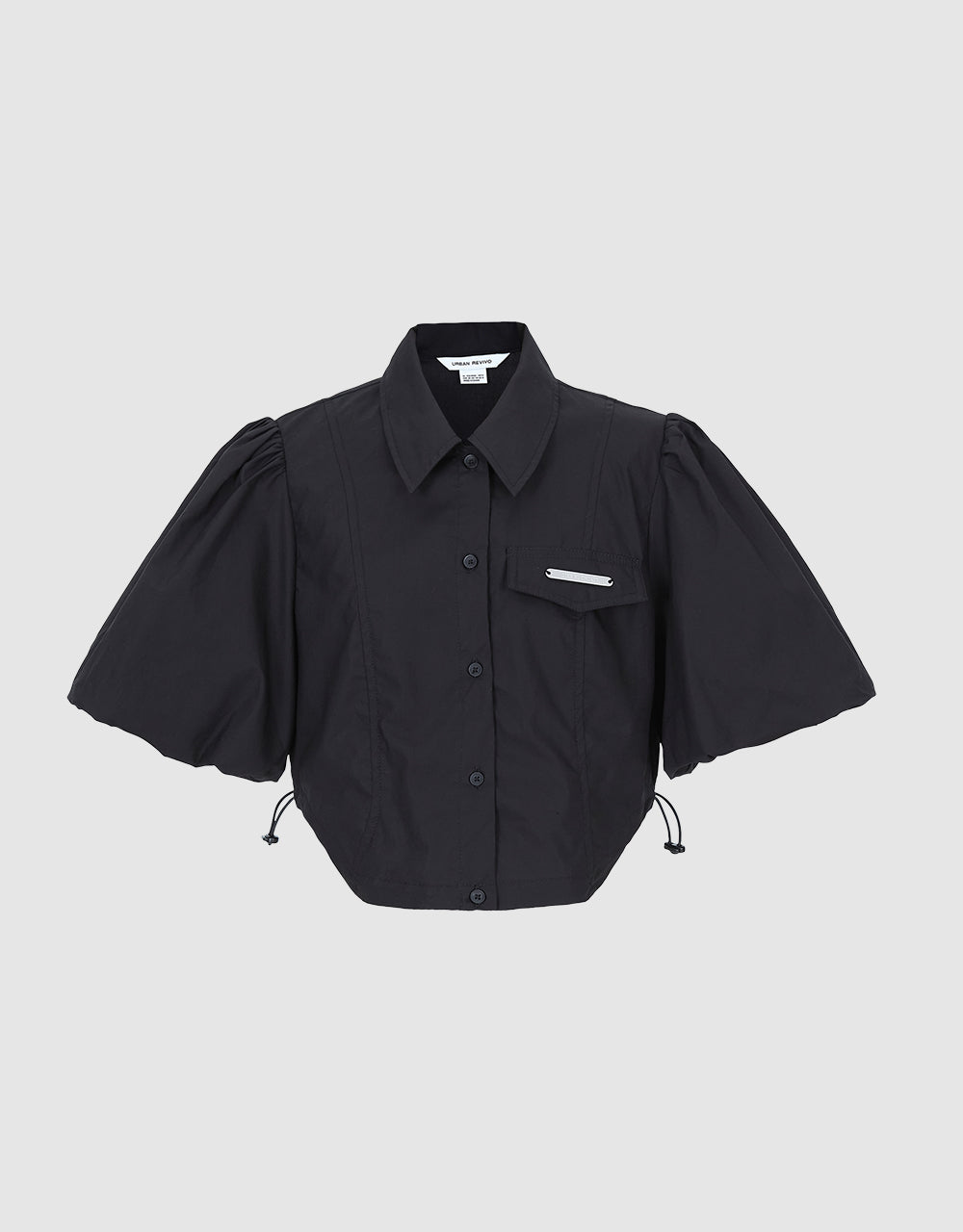 Button Up Cropped Shirt