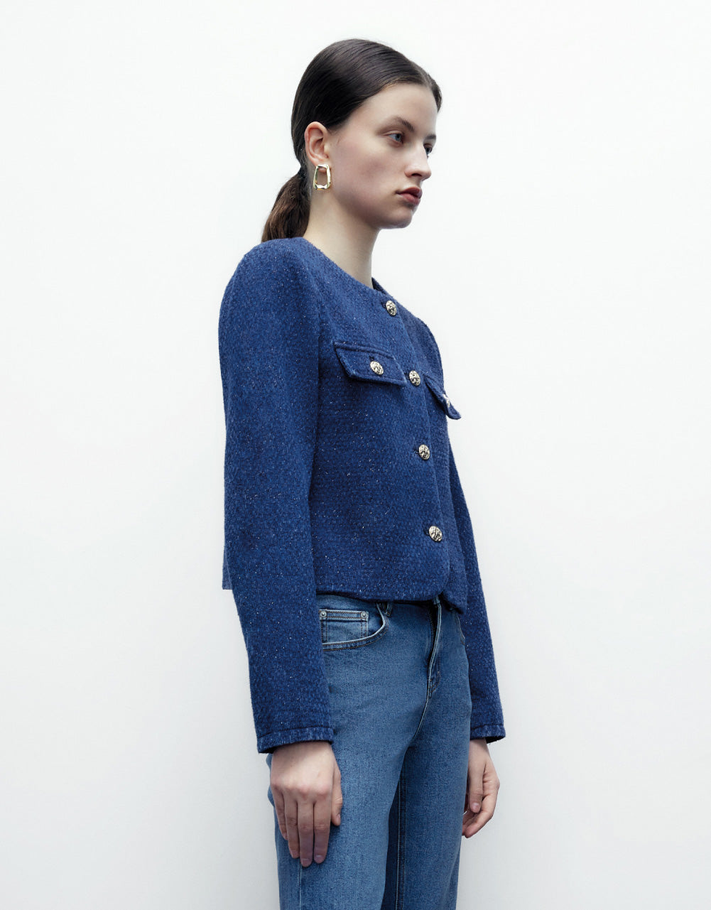 Tweed Denim Jacket