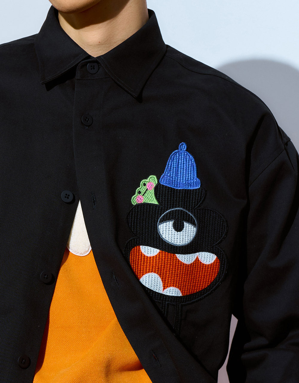 Monster Patched Shirt