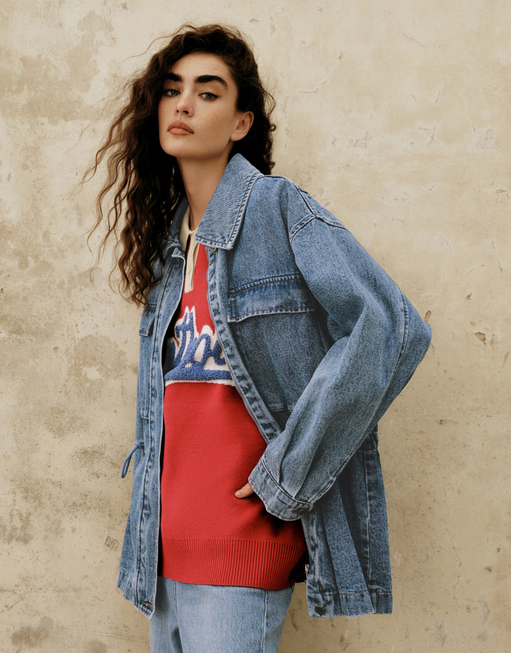 Loose-Fit Denim Jacket